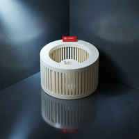 Roue de classification en céramique d'alumine, classificateur d'air haute précision pour le tri des poudres de matériaux de batteries au lithium, OEM