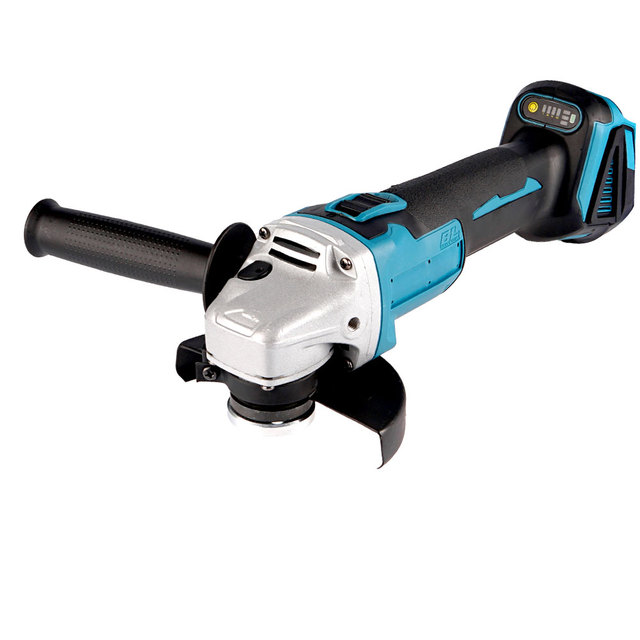 125MM Brushless 18V Trigger Electric Angle Grinder 4 Speed Cutting Machine Power Tool with Lithium-Ion Battery