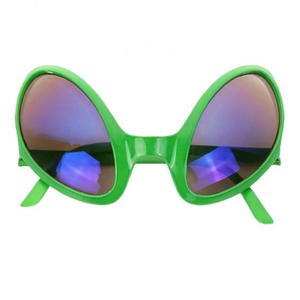 Lunettes <span class=keywords><strong>de</strong></span> <span class=keywords><strong>soleil</strong></span> en forme <span class=keywords><strong>de</strong></span> tête extraterrestre amusantes BeckonBulk pour bal masqué, logo personnalisé sur la monture - Product Image 1
