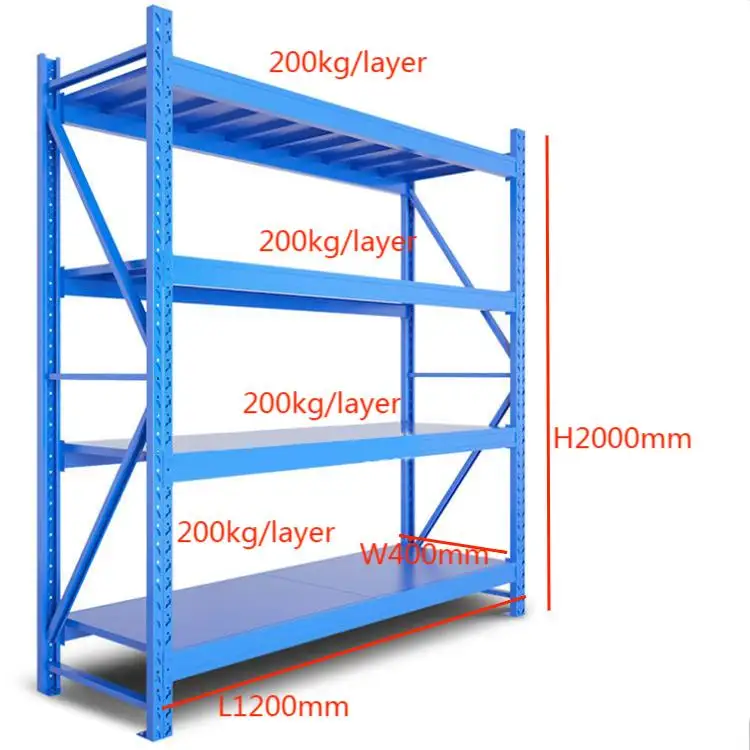 Fabriek Metalen Stapelrek Industriële Magazijn Opslag Rekken Planken Voor Systeem