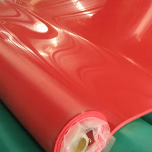 40/45 Shore a Natural Red Latex Rubber Sheeting Wear Resistant Pure Gum Rubber Rolls Smooth Surface Cutting Moulding Services