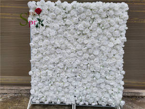 Mur d'hortensias artificiels, 40x60cm, fausses fleurs, pour un mariage, pour décorer une fenêtre - Product Image 5