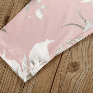 Set di Abbigliamento per Bambina in Stile Vintage Personalizzato, Tutina a Maniche Lunghe con Motivo Floreale, 3 Pezzi per Inverno e Autunno - Product Image 4