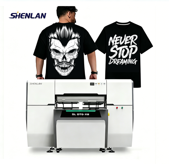 Automatic T-Shirt Printing Machine DTG Pigment Ink Inkjet Printer High-Accuracy CE Certified New 1 Year Warranty