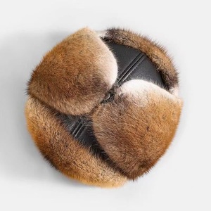 2026 Mới Lutong Mùa Đông Mũ Mùa Đông Lông Thú Ấm Áp Mềm Mại Giữ Ấm Chồn Lông Mùa Đông Da Mũ Với Earflap - Product Image 4