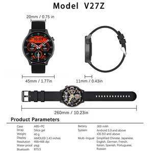 Yüksek kaliteli su geçirmez Smartwatch kalp hızı kan basıncı monitörleri Android IOS Reloj erkekler kadınlar için akıllı saat - Product Image 5