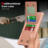 Étui de téléphone pour Samsung Galaxy S26 Ultra avec porte-cartes et support, en similicuir de luxe, compatible S25 Plus S24 S23 S22 Note20 A33 A56