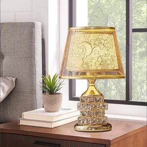 Lámpara de mesa de cristal europea, lámpara de noche para dormitorio, lámpara de mesa de noche sencilla, moderna, cálida, romántica, para <span class=keywords><strong>matrimonio</strong></span>, estilo INS. - Product Image 5