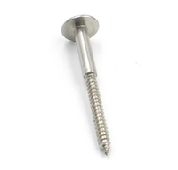 Vis autotaraudeuse pour meubles en acier inoxydable 304 316, M6*50, avec tête cylindrique à six pans creux, filetage partiel, zinguée