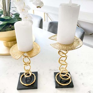 Bougie en métal plaqué or, derniers produits de décoration intérieure pour la maison, les hôtels et les restaurants - Product Image 5