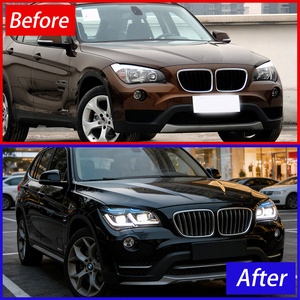 Fari Anteriori per <span class=keywords><strong>BMW</strong></span> X1 <span class=keywords><strong>E84</strong></span> 2010-2015, Aggiornamento LED DRL con Lente Proiettore, Plug and Play, Accessori Auto - Product Image 3