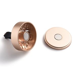Low Price Simple Design Gold Plated Round Metal Car Fragrance - Product Image 5