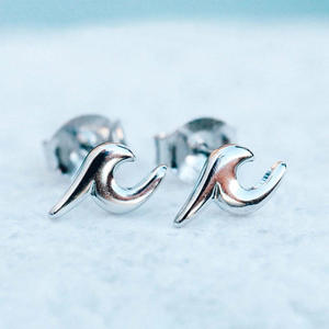 Orecchini a Forma di Ala E1719 Placcati in Oro, Lega di Zinco, Gioielli Unisex alla Moda - Product Image 3