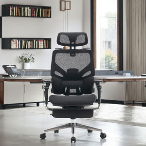 Silla ejecutiva de malla con altura ajustable, marco de aluminio 5D, reposacabezas ajustable y reposabrazos, silla ergonómica de oficina - Product Image 3