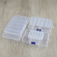 Boîte à leurres de pêche en plastique PP transparent, en stock, vente chaude, nouvelle boîte à pêche, étui de rangement pour accessoires de pêche