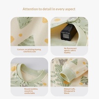 Combinaison pour bébé printemps/automne en coton pur, barboteuse à manches longues unisexe avec fermeture simple boutonnage, pyjama pour nouveau-né