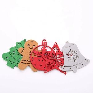 Creative Tree Snowflake <b>Decor</b> New <b>Gingerbread</b> <b>Man</b> Felt Non-Woven Fabric Pendant for Festive Christmas - Product Image 3
