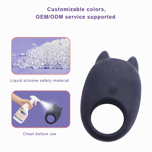 Toptan Titreşimli Ereksiyon Halkası Çiftler İçin Silikon Penis Halkası Silikon Oyuncaklı Erkekler İçin Penis Halkası Erkek Seks Oyuncağı - Product Image 6