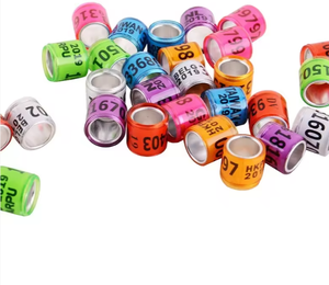 2025 Trein Hoofdduivenpootringen Op Voorraad Kleurrijke Metalbands Voor Vliegduiven Identificatie Voor Vogels En Honden - Product Image 1