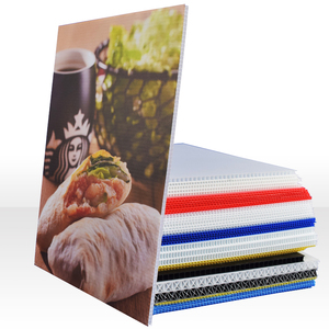 High Quality Waterproof PP Hollow Board <b>Fluted</b> Polypropylene Sheet For Advertising Sign Display And Exhibition Decoration - Product Image 1