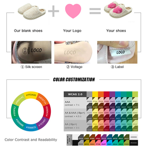 Pantuflas de <span class=keywords><strong>Invierno</strong></span> al por Mayor con Logotipo Personalizado, Pantuflas de Felpa con Estampado de Leopardo, Punta Abierta, Suela Antideslizante de PVC, Pantuflas Cálidas para Mujer, Personalizables para OEM - Product Image 4