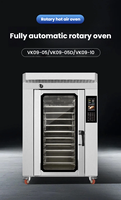 Four à convection rotatif entièrement automatique, capacité de 10 niveaux (plateaux de 400x600 mm), 360° °   Rotation, cycle de vapeur