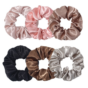 Coleteros <span class=keywords><strong>de</strong></span> Satén para Mujer, Suaves y Ligeros, Elásticos para Uso Diario, Paquete <span class=keywords><strong>de</strong></span> 6, 10 cm, para Cola <span class=keywords><strong>de</strong></span> Caballo, con Logotipo Personalizado, Venta al Por Mayor - Product Image 2