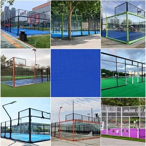 สนามแพเดิลแบบปรับแต่งได้ สนามกีฬากลางแจ้งแบบพาโนรามา สนามแพเดิลแบบพาโนรามาครบชุด สนามแพดเดิลเทนนิสแบบพาโนรามา - Product Image 2