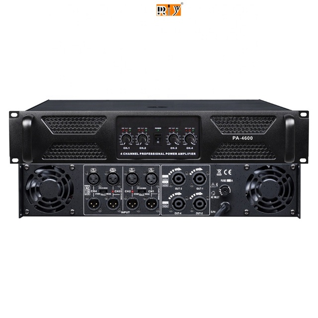 PA Series 4-channel 2U/3U Size Class D Audio Professional Power Amplifier Sound Amp