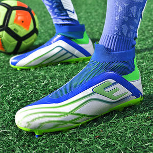 Chaussures <span class=keywords><strong>de</strong></span> football HaiChuan, nouvelle collection, haute tige, unisexe, vente en gros, grande <span class=keywords><strong>taille</strong></span> adulte, crampons FG longs, crampons TF, tige en PU, chaussures d'entraînement pour terrain synthétique - Product Image 1