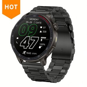 Montre connectée ronde HT48, grand écran de 1,46 pouce, appels Bluetooth, batterie de 1000 mAh, surveillance du sommeil et de l'exercice, lampe de poche, étanche IP68 - Product Image 1