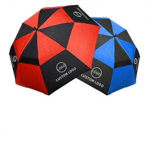 Parapluie pliable coupe-vent en pongé moderne, personnalisable en gros, ouverture entièrement automatique, impression de logo pour cadeaux d'affaires - Product Image 1