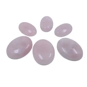 Wholesale oval shape rose quartz cabochons loose stone cabochons for sale