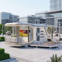 Maison préfabriquée mobile moderne, maison capsule écologique, maison capsule à prix d'usine de qualité supérieure, vente chaude, personnalisable