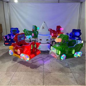Equipo de Juegos Infantiles para Exteriores, Carrusel de Caballos con Capacidad para 6 Personas, Carrusel de Monedas para Niños - Product Image 3