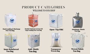 Sacos Tonelão Grandes de PP Virgem com Abertura Superior, Sacos FIBC de PP com Capacidade de Carga de 1T para Armazenamento de Grãos Agrícolas e Fertilizantes - Product Image 5