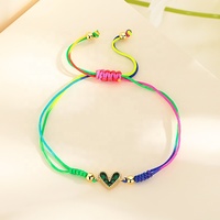 Bleu et violet multicolore Patchwork armure broderie tressé Bracelet fête femmes hommes cadeau Bracelets or 18 carats