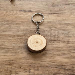 شعار قابل للطباعة سلسلة مفاتيح خشبية قلادة الإعلان هدية فارغة سلاسل المفاتيح الخشبية - Product Image 6