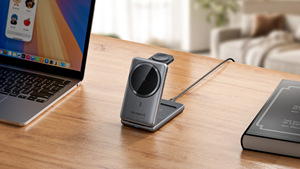 <span class=keywords><strong>Cargador</strong></span> Inalámbrico Triple en Uno con Soporte Magnético Plegable Qi2.2 de Carga Rápida de 25 W, Compatible con <span class=keywords><strong>Apple</strong></span> - Product Image 6