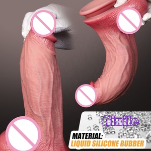 Dildos en silicone réalistes avec ventouse puissante, jouet sexuel pour femmes, hommes, gays, stimulateur du point G, stimulateur anal, stimulateur de la prostate, plug anal - Product Image 2