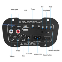 A5 25W Karaoke Amplifikatör Kartı Ayarlanabilir Reverb Echo Mikrofon USB Uzaktan Kumanda Ev