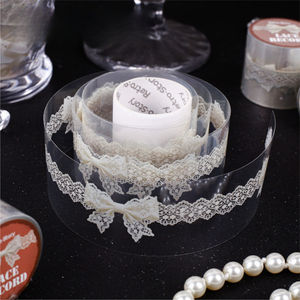 1 rouleau de ruban adhésif Lace Record Series : fournitures de journalisation DIY sur le thème de la dentelle - Product Image 1