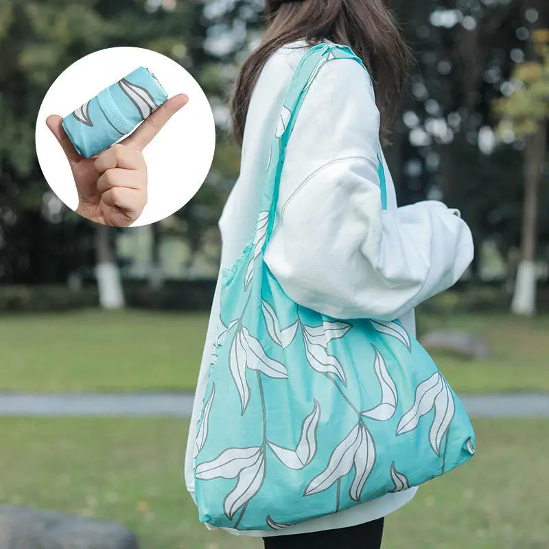 Sac de courses écologique Ripstop, pliable, en tissu Nylon et avec Logo, personnalisé, Design et à la mode