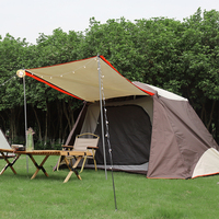 Tente de camping automatique Oxford, grande avec balcon, double couche, trois saisons, imperméable, pour 4-6 personnes, modèle One, directement de l'usine