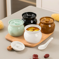 Pot de conservation alimentaire en céramique sans BPA, avec couvercle, personnalisable avec logo
