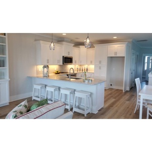 Vente en gros d'armoires en bois PVC style américain <span class=keywords><strong>vert</strong></span> <span class=keywords><strong>olive</strong></span> pour villa Rangement d'angle de <span class=keywords><strong>cuisine</strong></span> avec support mural Armoire de <span class=keywords><strong>cuisine</strong></span> - Product Image 5
