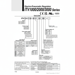 Régulateur de pression électro-pneumatique SMC Pneumatics ITV2050-403L - Product Image 1