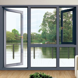 Fenêtre à auvent en aluminium triple vitrage insonorisée, étanche et écoénergétique de l'usine de Foshan - Product Image 2