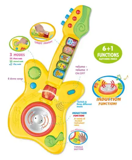 kids plastic hand bell drum early educational baby music instruments