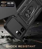 Étui de téléphone avec béquille magnétique pour Infinix GT 50 Pro 5G, coque de protection antichoc avec coque de caméra coulissante